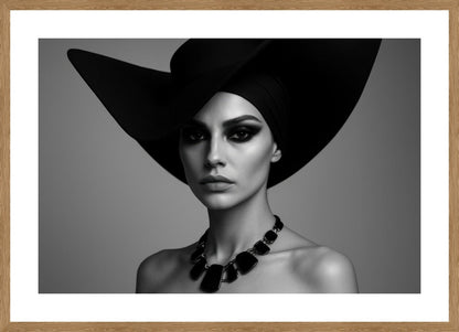 Avant-Garde Shadow affisch stylad i interiörmiljö med ekram.