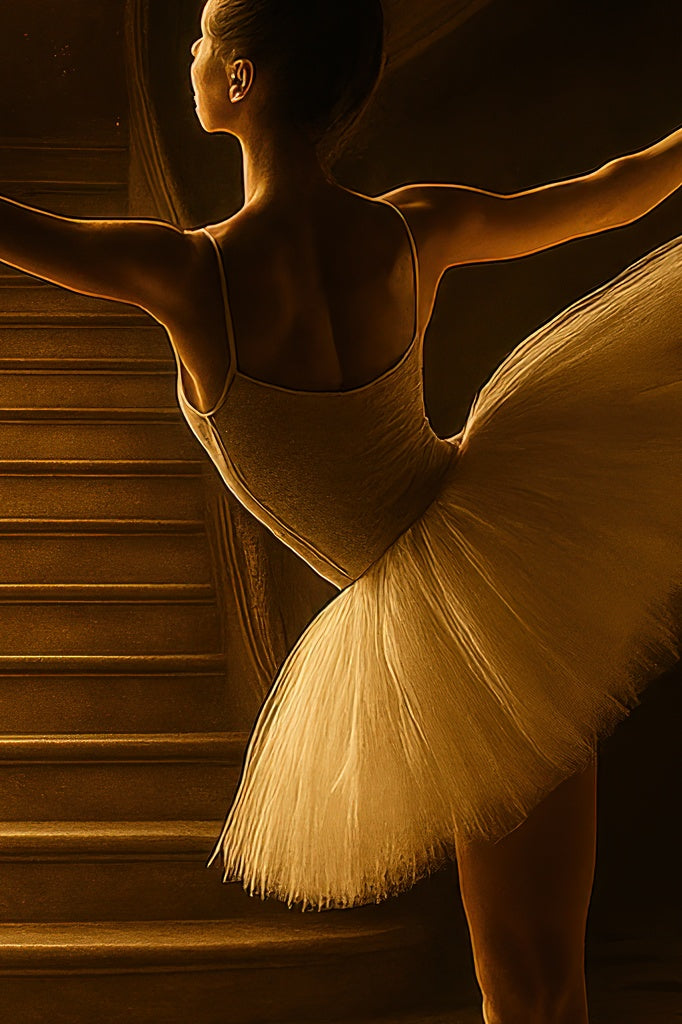 Ballerina in Golden Light I - närbild på detalj.
