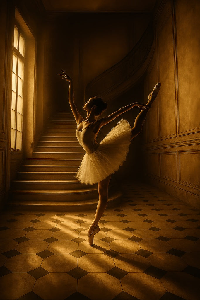Ballerina in Golden Light II - endast motiv.
