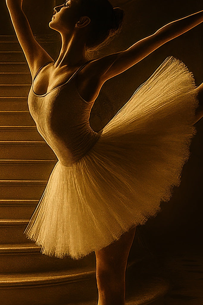 Ballerina in Golden Light II - närbild på detalj.