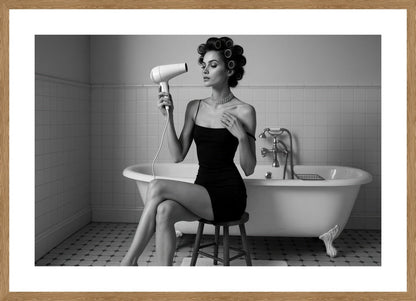 Blow My Mind affisch stylad i interiörmiljö med ekram.