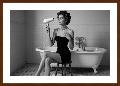 Blow My Mind affisch stylad i interiörmiljö med mörk ekram.