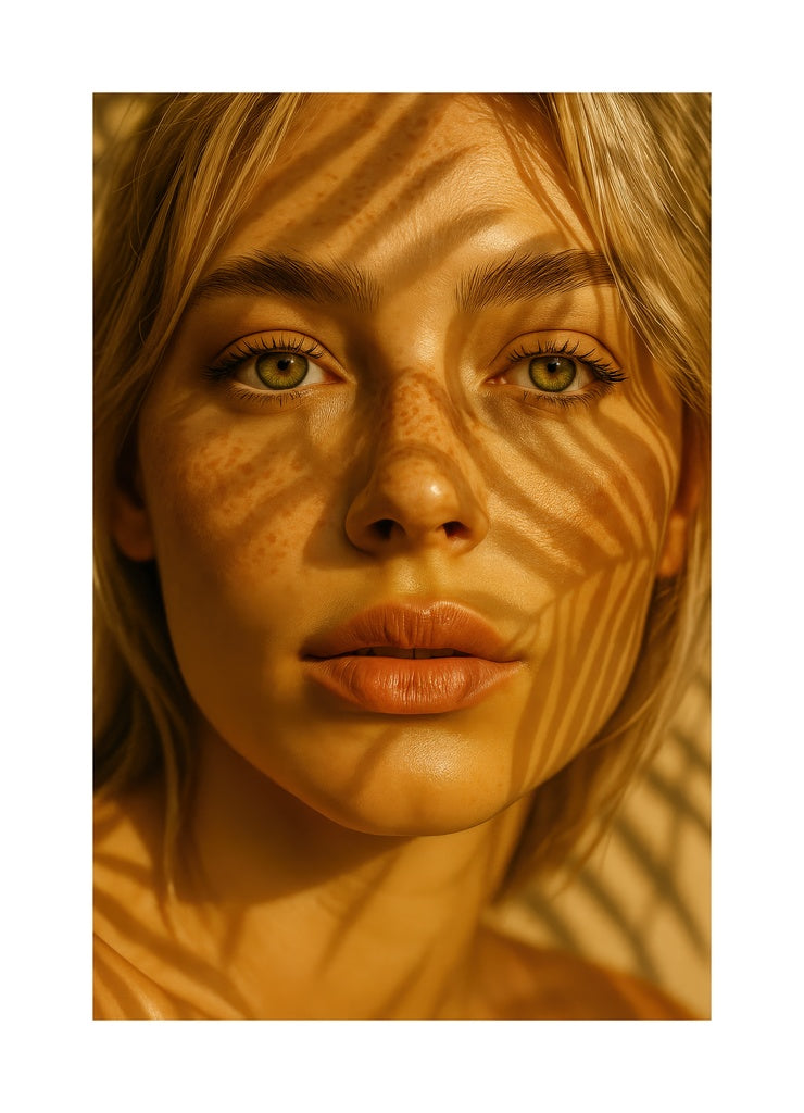 Botanical Shadow Play affisch med passepartout.