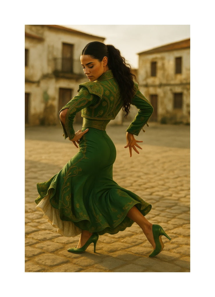 Carmen’s Green Reverie affisch med passepartout.