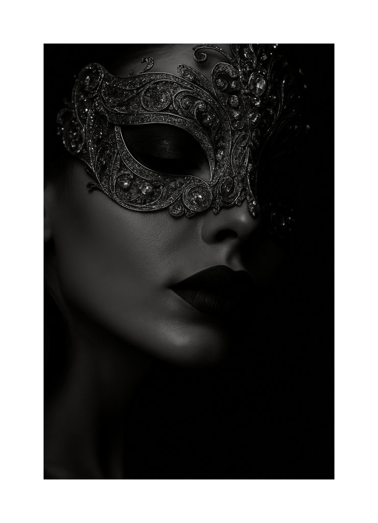 Dark Masquerade Secrets affisch med passepartout.