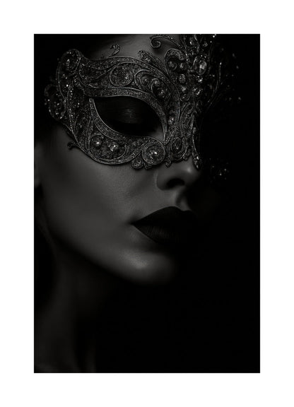 Dark Masquerade Secrets affisch med passepartout.