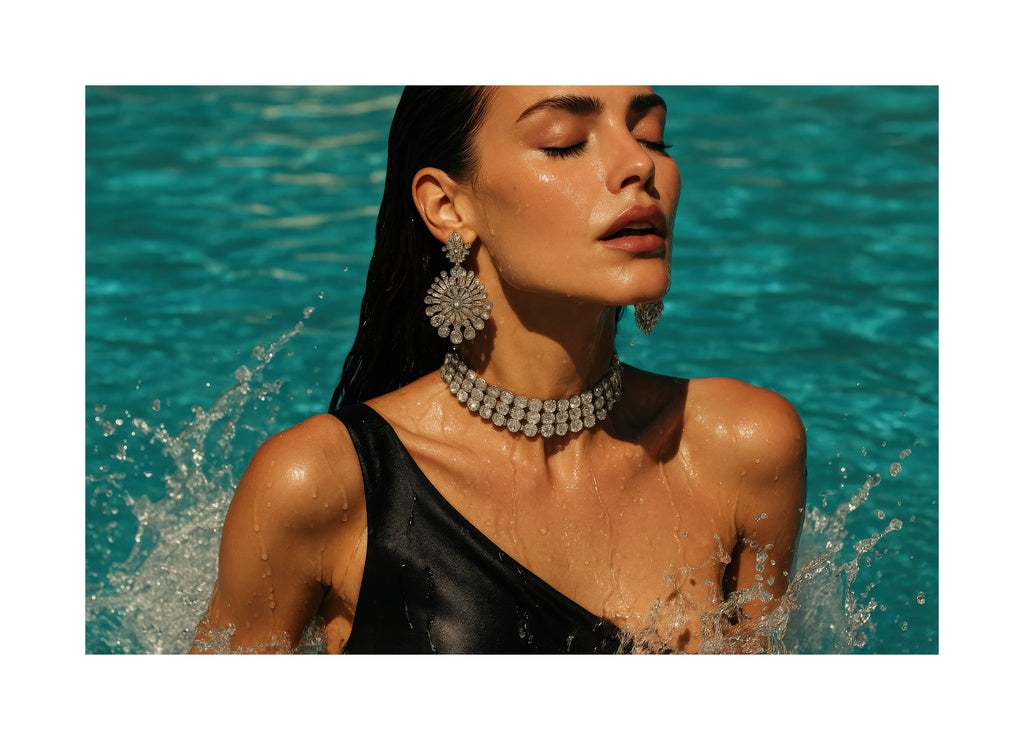 Diamond Pool Goddess affisch med passepartout.