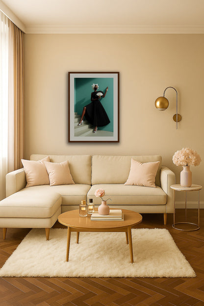 Fan of Grace affisch stylad i interiörmiljö.