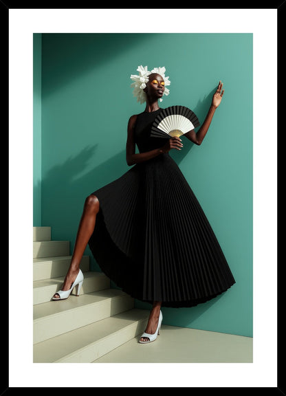 Fan of Grace affisch stylad i interiörmiljö med svart ram.