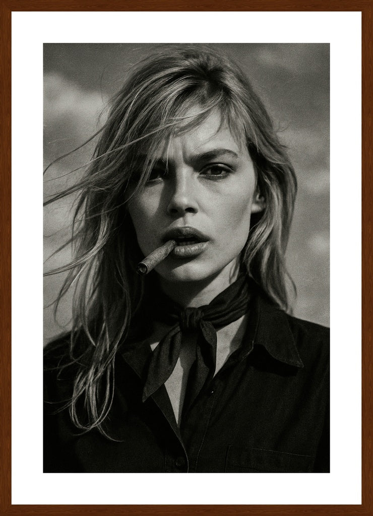 Her Own Rules affisch stylad i interiörmiljö med mörk ekram.