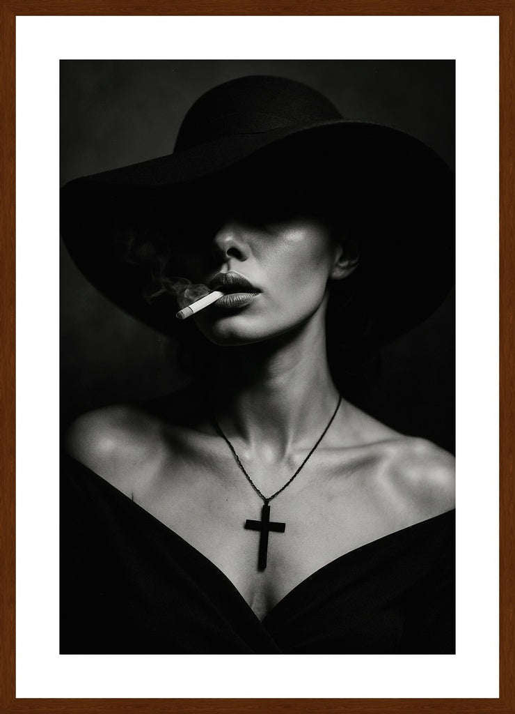 Midnight Confession affisch stylad i interiörmiljö med mörk ekram.