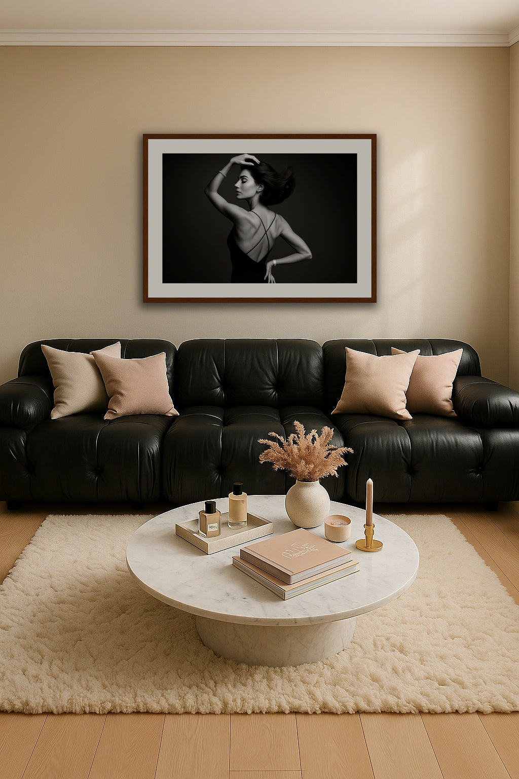 Midnight Grace affisch stylad i interiörmiljö.