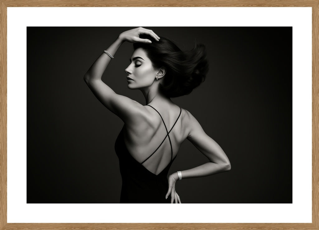 Midnight Grace affisch stylad i interiörmiljö med ekram.