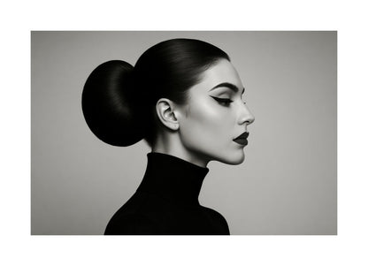 Monochrome Profile affisch med passepartout.