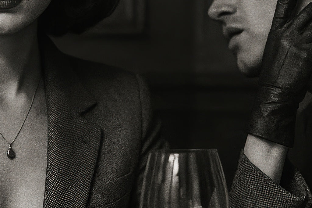 Noir Cafe Drama - närbild på detalj.