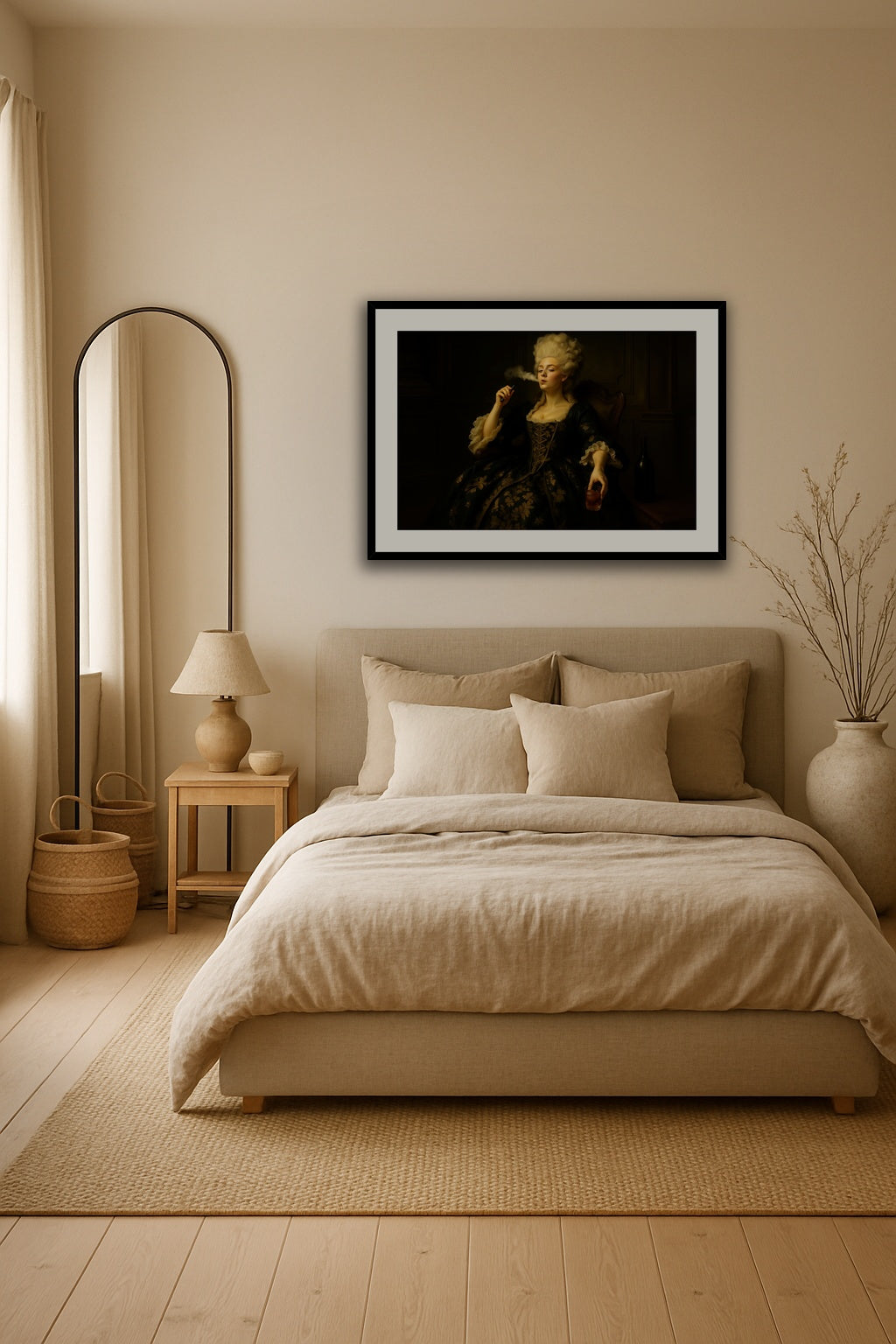 Regal Vape Queen affisch stylad i interiörmiljö.