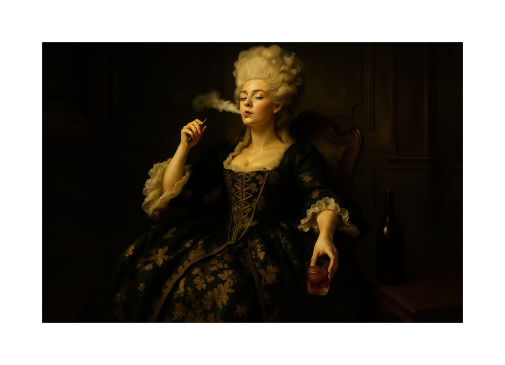 Regal Vape Queen affisch med passepartout.