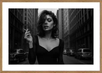 Street Walker affisch stylad i interiörmiljö med ekram.