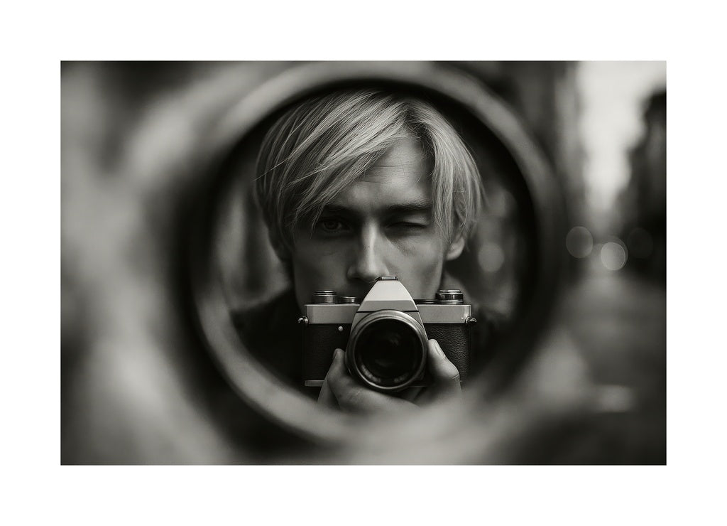 Through The Lens affisch med passepartout.